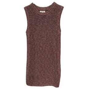 Ella Moss Juniors Small Multicolor Knit Sweater Vest Sleeveless Layering Top